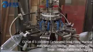 1500BPH Soda Sparkling Carbonated Drink Filling Machine