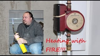 Heating the 1600 Gallon System with Fire Part 1