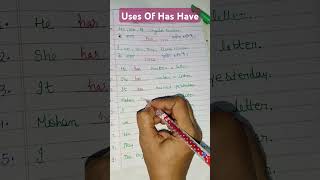 Uses Of Has Have #english #viralvideo #shortvedio #short