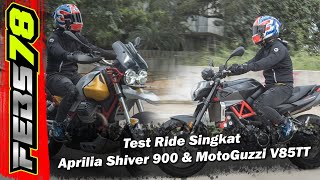 Service di Motoplex sambil test ride Aprilia Shiver 900 & Moto Guzzi V85TT