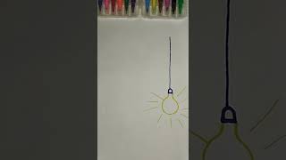 How to draw lovely light bulbs #SHORT