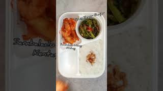 MENU BEKAL MAKAN SIANG SAMBALADO  UDANG|Masakan rumah untuk bekal suami kerja dan bekal anak sekolah