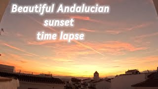 Andalucian sunset time lapse