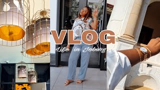 VLOG: LIFE IN JOBURG  | Wedding shoot | Material shopping | Making my dress