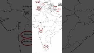 INDIA 🇮🇳 PASSES MAP #shorts #facts #upsc  #india