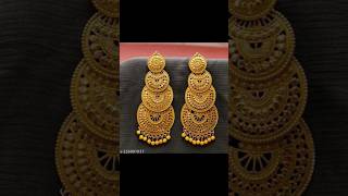 gold earrings design 😍#viral #trending #gold #earrings #women