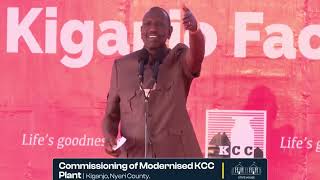 LISTEN TO PRESIDENT RUTO'S SPEECH AS HE LAUNCHES A MODERN KCC PLANT IN NYERI.#kenyanews #rutolive