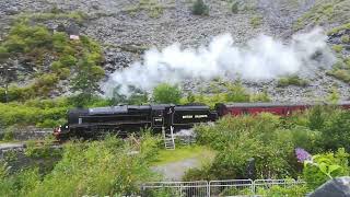 steam entering Blaenau Aug 1st 2023