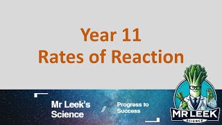 Year 11 Rates of reaction revision questions