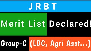 JRBT Gr-C Final Merit List Declared! 😍