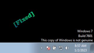 How to Fix This Copy of Windows Is Not Genuine Windows 7 Build 7601