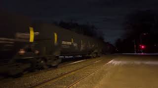 (3 BNSF’s) BNSF 5813 ES44AC leads CSX B117 through Piscataway