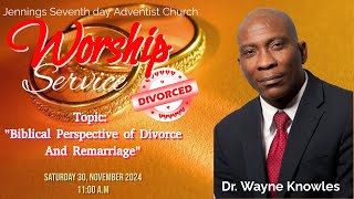 "Biblical Perspective on Divorce and Remarriage" | Jennings Seventh-day Adventist Church Antigua 2