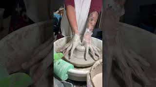 First ones always a flop 🥴🤪 #ceramics #potterylove #clay #pottery #practice #shortsfeed