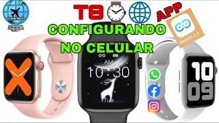 #Parte1 SMART WACHT T8 ip68 💦⌚ CONFIGURANDO🌐NO CELULAR 📲 APP (WEARFIT 2.0)É a Prova d água ?😱