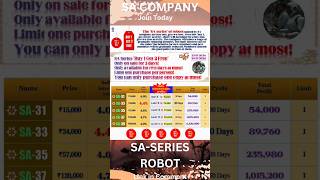 SA COMPANY SA-SERIES ROBOT LAUNCHED 💰💰 #shorts #trendingshorts #borsaai #sa #earningapp