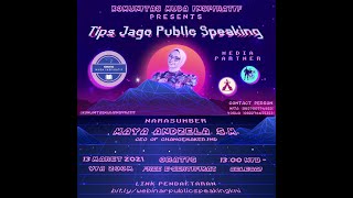 Live Stream Webinar Tips Jago Public Speaking with Maya Andzela