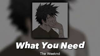 the weeknd - what you need | sped up