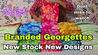 Branded Georgette Sarees💕#onlineshopping #fancysarees #branded #georgette #partywear #newstock ##