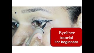 EYELINER TUTORIAL FOR BEGINNERS  |STEP BY STEP VIDEO |