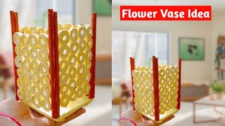 Easy Flower vase making with old book pages // best out of waste // flower vase craft idea