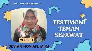 Testimoni Rekan Sejawat Modul 1.1