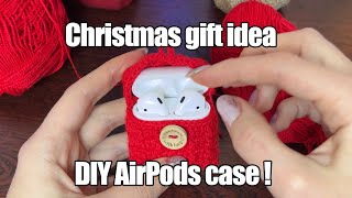 Christmas gift idea | Crochet AirPods case | DIY crochet case