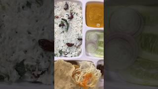 Lunch series… lunch ideas…1 #lunch #lunchbox #lunchboxrecipe #lunchthali #curdrice #aamras  #food