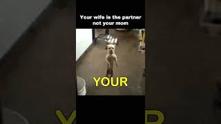 YOUR WIFE IS YOUR PARTNER NOT YOUR MOM .. (AI VOICE)  #shorts #trending #dog