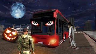 Haunted Bhootiya Bus vs Franklin in Indian Bikes Driving 3d