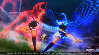 CAPTAIN TSUBASA:  Top spin und Tigerschuss vereint gegen Müller