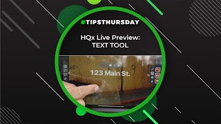HQx Live Preview: TEXT TOOL