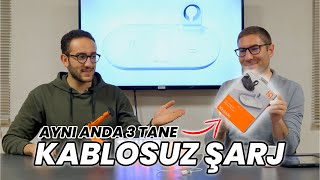 MagSafe Özellikli Kablosuz Şarj Cihazı - Mcdodo 3in1 iPhone AirPod Apple Watch