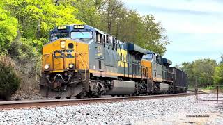 CSX Freight Train | Coal Drag | Mid-Train DPU Locomotives | Blairton, West Virginia on the B&O 4K