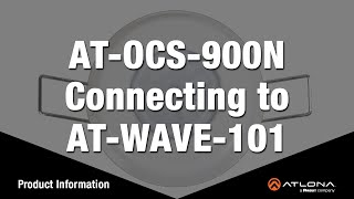 Connecting the AT-OCS-900N occupancy sensor to the AT-WAVE-101 Wireless Presentation System