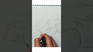 How to draw a TOYOTA SUPRA MK5/drawing toyota supra mk5 step by step #shorts #drawing #shortvideo