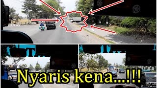 Bis Goyang Kanan Hampir Nyerempet Truk!!!!!