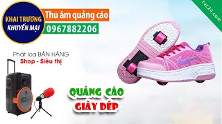 Thu âm Quảng cáo shop Giày Trất’s TVC24 đọc Khuyến mại 0967882206