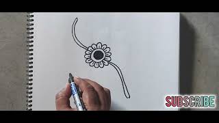 Raksha Bandhan 2024|How to draw Rakhi easy