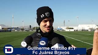 Vengo de Brasil y es muy común: Guilherme Castillo #11 Fc Juárez Bravos