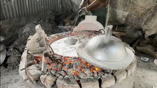 amazing cooking pan manufacturing from waste alluminium