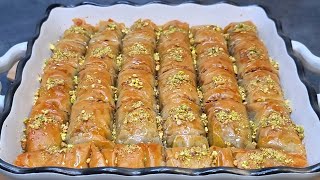 BAKLAWA ROLLS A LA PATE FILO FACILE ET RAPIDE