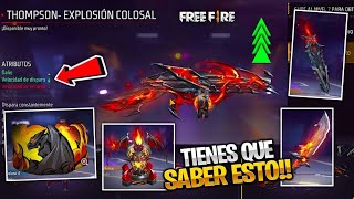 free fire nueva arma evolutiva (THOMPSON) 2023