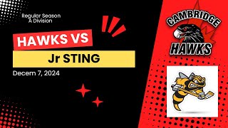 Cambridge Hawks vs Sarnia Jr Sting