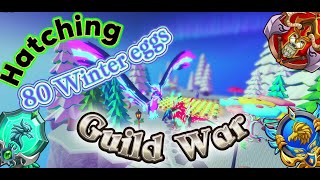 🤪Last Hatching 80 Winter Eggs!! 🐉Guild Wars 3⚔️{NEW CONTENT-START} Dragon Adventures- ROBLOX