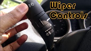 Car Wiper Controls | Combi-Switch LH Stalk | Car Driving Skills | PKTalks