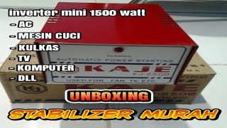 UNBOXING INVERTER KJ 1500W STABILIZER MINI