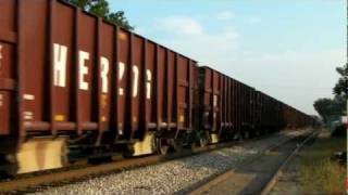 UP 1577 sd40n leads a KCS rock train at Dequeen, Ar. 06/04/2011 ©