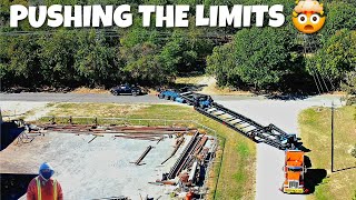 HEAVY HAUL#76 PUSHING THE LIMITS.. LOADING 145,000LBS ON NEW TRAILER🤯