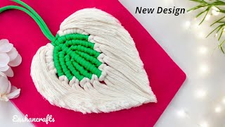 How to make a Macrame Leaf / Macrame Feather Wall Hanging Tutorial